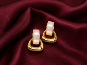 Gold-Plated Geometric Earrings