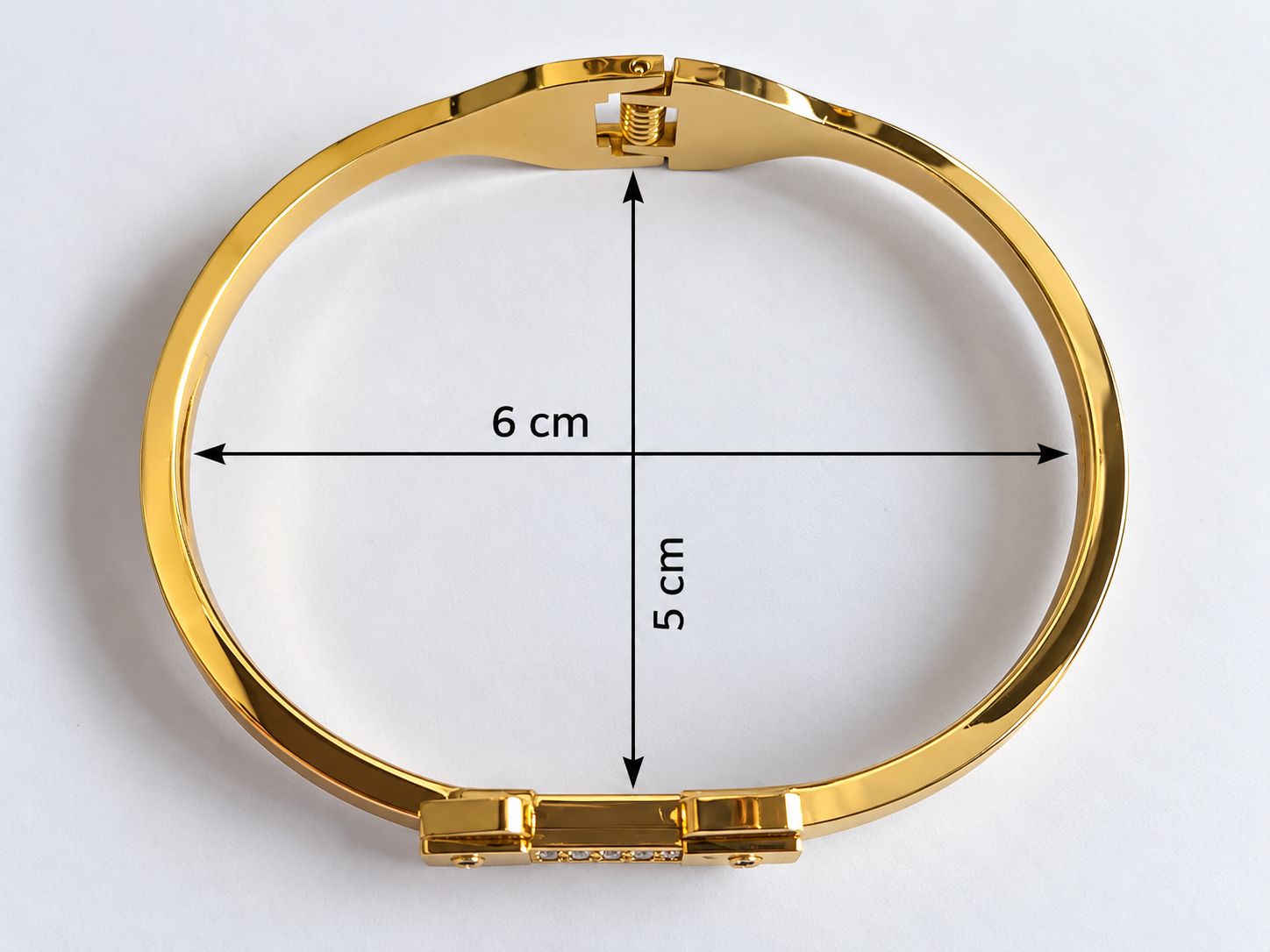 Gold Plated H Bangle 2 Gold Plated H Bangle