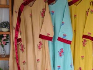 Home 13 Floral Embroidered Suit ASR70