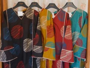 Home 12 Casual Wear Printed Cotton Cordset With Lace ASC25