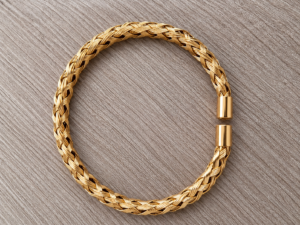 Braided Gold-Plated Bangle