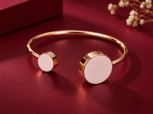 Rose Gold Open Cuff Bangle for Women | Scarlett