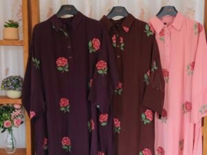 Kaftan Patterned Cutchworked CordsetASC29